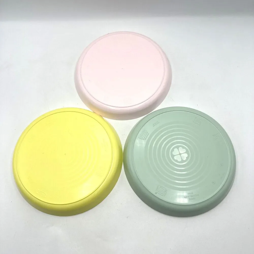 Set Of 3 Ikea Kalas Children's Dinner Plates Multicolored 7